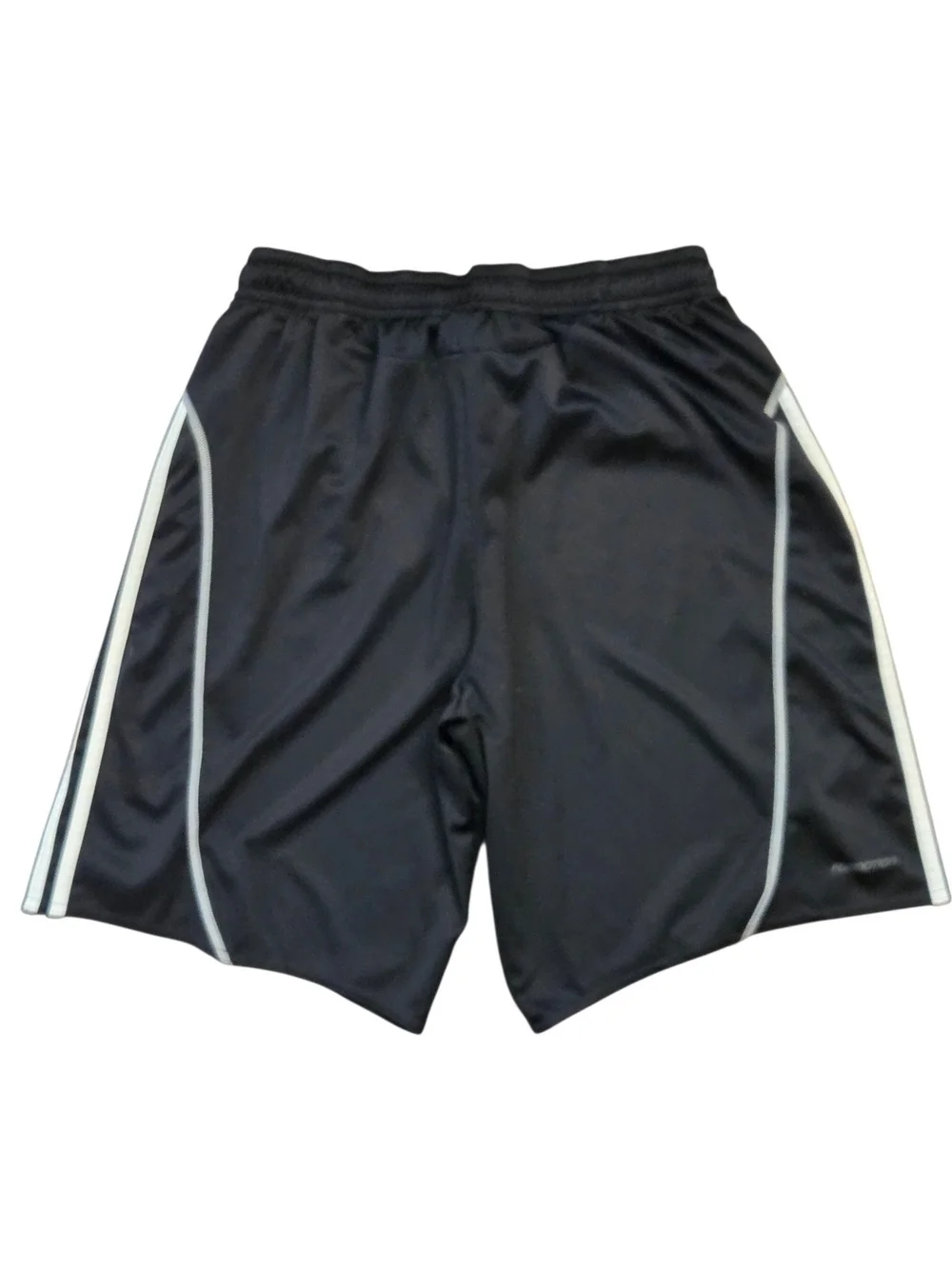 Vintage Y2K Adidas Men's Clima365 Athletic Shorts Black w/ White Stripes -Size L